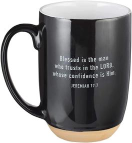 img 2 attached to 🙏 Blessed Man Coffee Mug – Jeremiah 17:7 Scripture, 15oz, Black by Christian Art Gifts