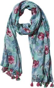 img 3 attached to 🌸 Women's Tie Dye Scarves & Wraps: Tickled Pink Lightweight Accessories