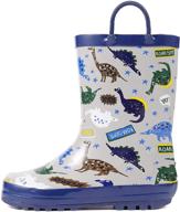 adorable dinosaur boys' shoes: lightweight, waterproof, and insulated logo