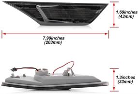 img 2 attached to LED Side Marker Lights for Honda Civic 2016-2020 Sedan Coupe Hatchback with Switchback Amber Turn Signals and White Running Position Light