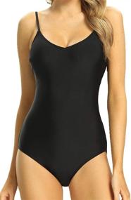 img 4 attached to 👙 Unitesoro Women's Strappy Swimwear in XL (6603 Black) - Swimsuits & Cover Ups