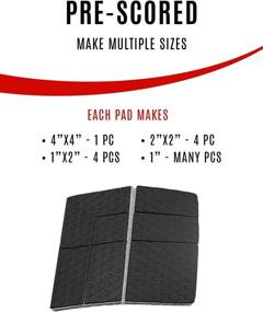 img 3 attached to 🪑 SlipToGrip Furniture Gripper Pads - Stops Sliding on Any Surface - Multi-Size (4 Pads) - Adjustable to Fit 4", 1", 2" and More - Pre-Scored for Easy Size Adjustment - 3/8" Felt Core - Anti-Slip, No Nails, No Glue - Surface Grip Pads