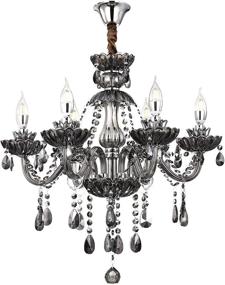 img 4 attached to 💡 Chic Chrome Chandelier Crystal Lighting with 6 Lights, E12 Socket: Installation Video & Spare Part Included