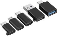 🔌 набор из 5 адаптеров usb c высокой скорости, конвертер usb type c в usb 3.0 для android телефонов - покупайте сейчас! логотип