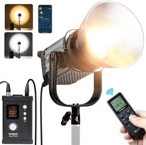 img 4 attached to 🎥 COB Studio Video Lighting: 150W 2500K-8500K CCT Continuous Light with Bowens Mount Monolight, APP/Wireless Remote/DMX Control, Silent Fans