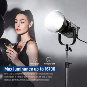 img 2 attached to 🎥 COB Studio Video Lighting: 150W 2500K-8500K CCT Continuous Light with Bowens Mount Monolight, APP/Wireless Remote/DMX Control, Silent Fans