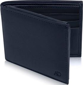 img 4 attached to 💼 Streamlined and Stylish: Men's Slim Bifold Leather Wallets for a Sleek Look