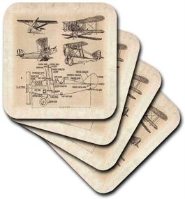 img 1 attached to 3DRose Early 1900S Sketch Airplanes Food Service Equipment & Supplies
