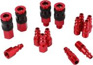 wynnsky air hose fittings: premium 14-piece air compressor accessories kit with universal coupler and industrial type plug set logo