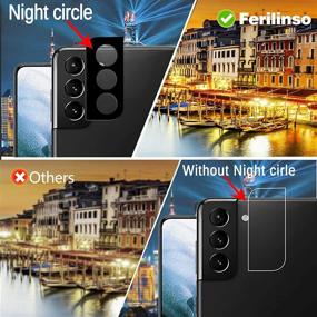 img 2 attached to 📱 Ferilinso 4 пакета защитных пленок для экрана Samsung Galaxy S21+ Plus 5G с защитой объектива камеры – быстрая разблокировка ультразвукового отпечатка пальца – закаленное стекло – совместимо с чехлами.