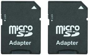 img 4 attached to 💾 2-пака адаптеров Micro SD в SD-карты: совместим с более старыми камерами, КПК, медицинскими устройствами - адаптер TF-карты Micro SDHC в SD SDHC для карт памяти.