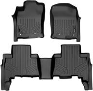 🚗 maxliner custom fit floor mats: 2 row liner set in black for toyota 4runner & lexus gx460 (2013-2021) logo