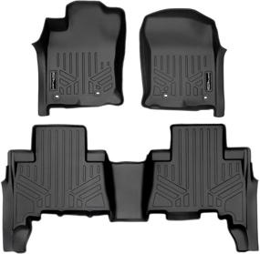 img 4 attached to 🚗 MAXLINER Custom Fit Floor Mats: 2 Row Liner Set in Black for Toyota 4Runner & Lexus GX460 (2013-2021)