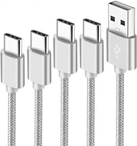 img 4 attached to Fast Charging USB-C Charger Cord Set for LG V40 V35 Q7 G8 G7 🔌 Thinq k51 Q70 V60 G6 Stylo 6 4 5 Stylo6 Stylo5,V30,V20 - 3FT 6FT 4Pack