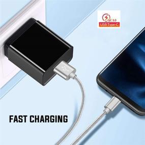 img 2 attached to Fast Charging USB-C Charger Cord Set for LG V40 V35 Q7 G8 G7 🔌 Thinq k51 Q70 V60 G6 Stylo 6 4 5 Stylo6 Stylo5,V30,V20 - 3FT 6FT 4Pack