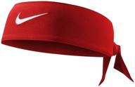 🏋️ nike dri-fit gym red/white head tie 2.0 - one size fit logo