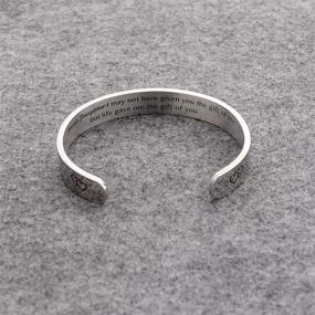 img 1 attached to 👩 Mom Jewelry Birthday Cuff: Daughter Bracelet Gift Bangle - I Am So Proud of You