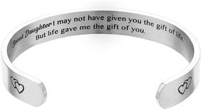 img 3 attached to 👩 Mom Jewelry Birthday Cuff: Daughter Bracelet Gift Bangle - I Am So Proud of You