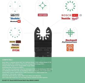 img 2 attached to 🔧 Ohuhu 28 PCS Multitool Oscillating Saw Blades for Wood Metal Plastic - Universal Quick Release Tool Blades for Sanding, Grinding, and Cutting