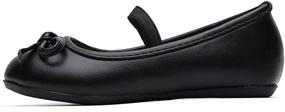 img 3 attached to 👸 Princess School Sandal Shoes: Classic Slip-On Flats in Ballerina Style