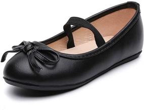 img 4 attached to 👸 Princess School Sandal Shoes: Classic Slip-On Flats in Ballerina Style