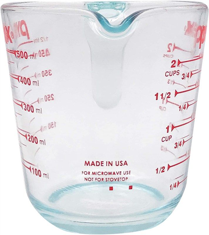 Pyrex Prepware 2-Cup Glass Measuring Cup 2 Cup Standard Packaging 