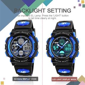 img 1 attached to 🎁 ATIMO LED Multi Function Waterproof Watch for Kids - The Perfect Gift for Kids!
