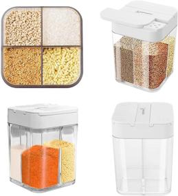 img 4 attached to 🧂 Set of 2 Plastic Spice Shaker Jars - 8 Grids Salt and Pepper Shaker, Adjustable Holes, Suitable for Outdoor Camping, Kitchen Cooking, Steak, BBQ