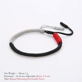 img 3 attached to 🧘 Hand-Knitted Tibetan Buddhist Lucky Rope Bracelet - BALIBALI Woven Bracelet