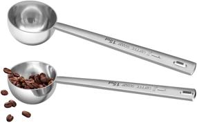 img 4 attached to YIBO Stainless Tablespoon Coffeebean Measuring