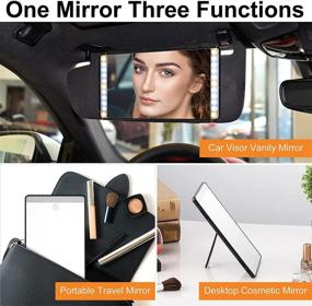 img 2 attached to Vanity Mirror Sun Shading Adjustable Rechargeable
