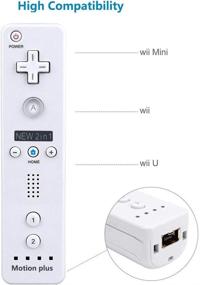 img 2 attached to Wii Remote Controller Bundle: CooleedTEK Remote Plus Controller and Nunchuk Controller for Wii and Wii U, Including Silicon Case for Enhanced Protection