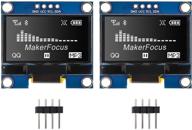 makerfocus 2pcs oled display module i2c 128x64 1 logo