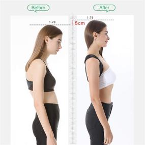 img 2 attached to Universal Fit Posture Corrector - Adjustable Back Brace for Men and Women, Supporting Mid and Upper Spine, Providing Pain Relief from Neck, Shoulder, and Clavicle Issues