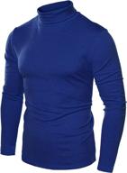 👕 jinidu men's slim fit turtleneck t shirts: stylish & comfortable cotton thermal sweaters logo