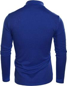 img 2 attached to 👕 JINIDU Men's Slim Fit Turtleneck T Shirts: Stylish & Comfortable Cotton Thermal Sweaters