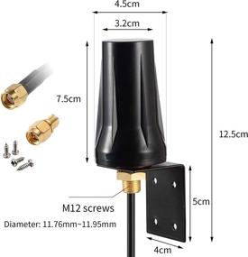 img 2 attached to 📡 High-performance Waterproof Antenna for SPYPOINT Link Micro Link S Link Dark Hunting Camera and 4G LTE Mobile Cell Phone Router