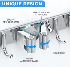 img 2 attached to 🗄️ Mimieyes Stainless Wall-mounted Organizer for Efficient Organization