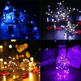 img 2 attached to Lyhope Battery Fairy Lights - 12 Pack 7.2ft 20 LED Ultra Thin Copper Wire String Lights for DIY Home Decor, Vases, Jars, Christmas, Mother's Day, Holidays, Parties - Six Color Options