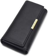 👜 elegant women's leather trifold wallet holder - handbags and wallets logo