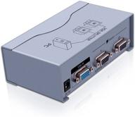 🔌 dtech vga splitter 1x2 with power adapter - high resolution video distribution box, 500mhz, 1080p signal copy logo
