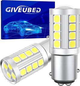 img 4 attached to GIVEUBED 1000 Lumens 1157 LED Bulbs: Enhance Your Vehicle's Lighting with Xenon White BAY15D 2057 2357 7528 Reverse Light