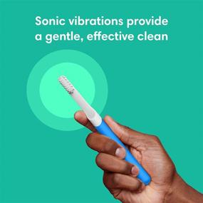 img 1 attached to 🪥 Blue quip Adult Sonic Electric Toothbrush - Soft Bristles, Timer, Plastic Handle, Travel Cover + Mirror Mount