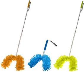 img 4 attached to 🧹 SE EBD2603-12-3 Assorted Color Dual-Head Flex-Neck Telescopic Dusters (3 PC.) - Dust with Ease and Reach Every Corner!