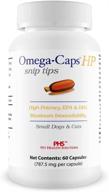 🐱 omega-caps hp snip tips - omega 3, epa, dha, vitamins, minerals, antioxidants - support immune system, joints, heart, brain - 60 capsules for cats & smaller dogs logo