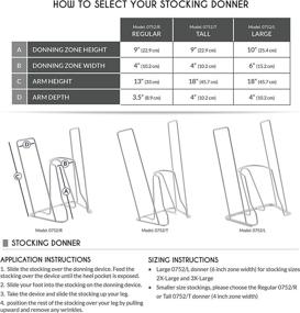 img 3 attached to 🧦 Truform Large Size Stocking Donner: Easy Application of Compression Socks in XL, 2XL or 3XL Sizes