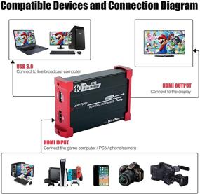 img 3 attached to 🎮 MiraBox 4K Карта захвата: USB 3.0 HDMI Карта захвата игр с функцией HDMI Loop-Out - Поддержка HD-видео 1080P Windows 7 8 10 Linux, трансляции и записи на YouTube OBS Twitch для PS4 PS5 Xbox Wii U - HSV321