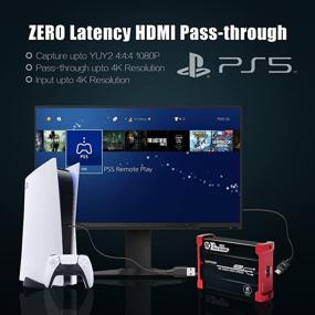 img 2 attached to 🎮 MiraBox 4K Карта захвата: USB 3.0 HDMI Карта захвата игр с функцией HDMI Loop-Out - Поддержка HD-видео 1080P Windows 7 8 10 Linux, трансляции и записи на YouTube OBS Twitch для PS4 PS5 Xbox Wii U - HSV321