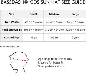 img 1 attached to Bassdash Children's Wide Brim Hat & Cap Accessories for Girls and Boys - Enhance Your Kid's Style!