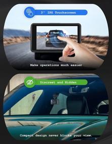 img 1 attached to 📸 iiwey автомобильная камера Dash Cam 4K Front с WiFi GPS и скоростью - Ultra HD 2160P автомобильная камера с приложением, ночным видением, циклической записью и многим другим